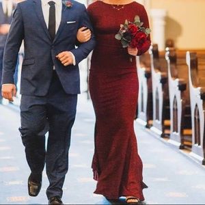 WINDSOR Glitter Long Sleeve Dress